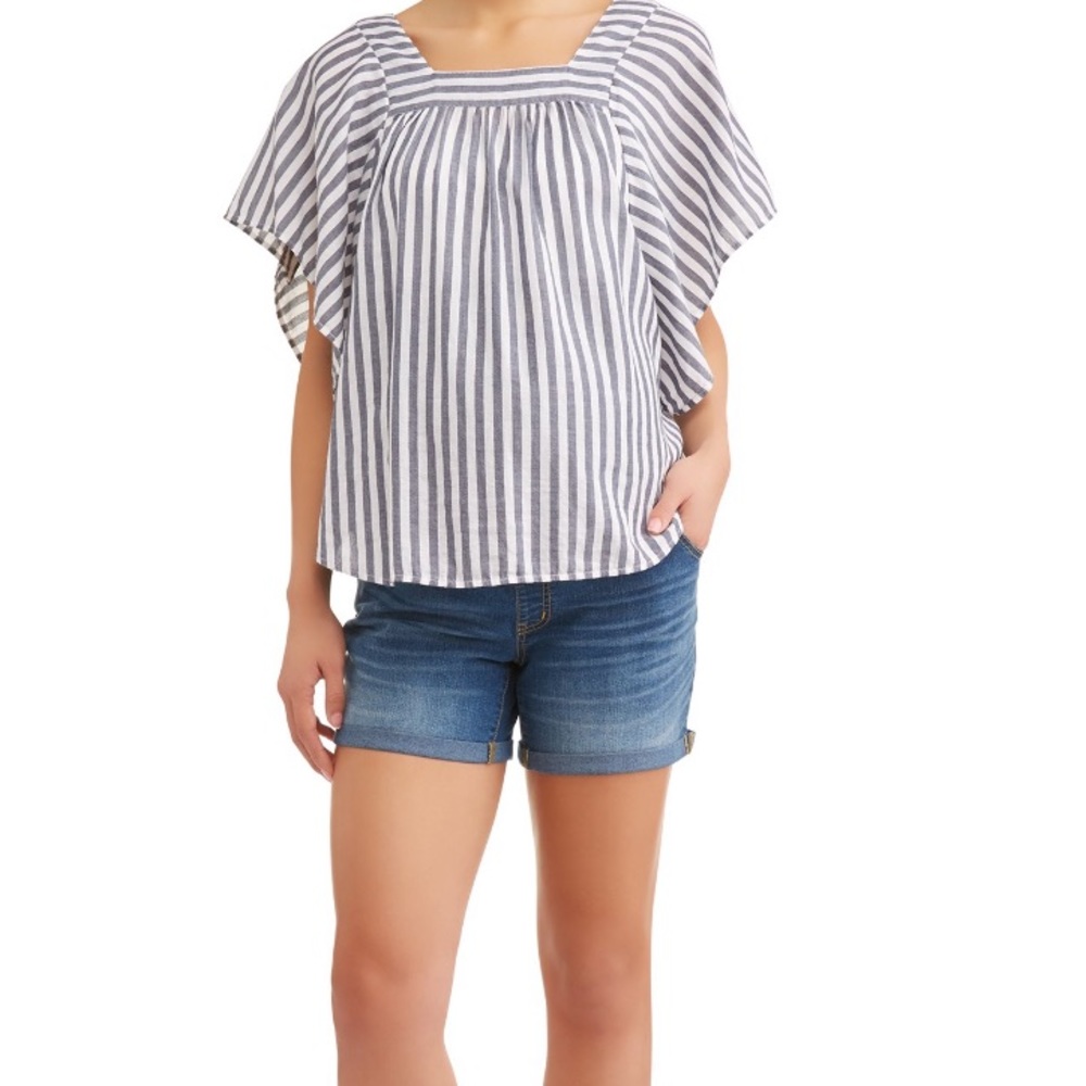 Time and Tru Maternity Over the Belly Shorts - Picture 5 of 6